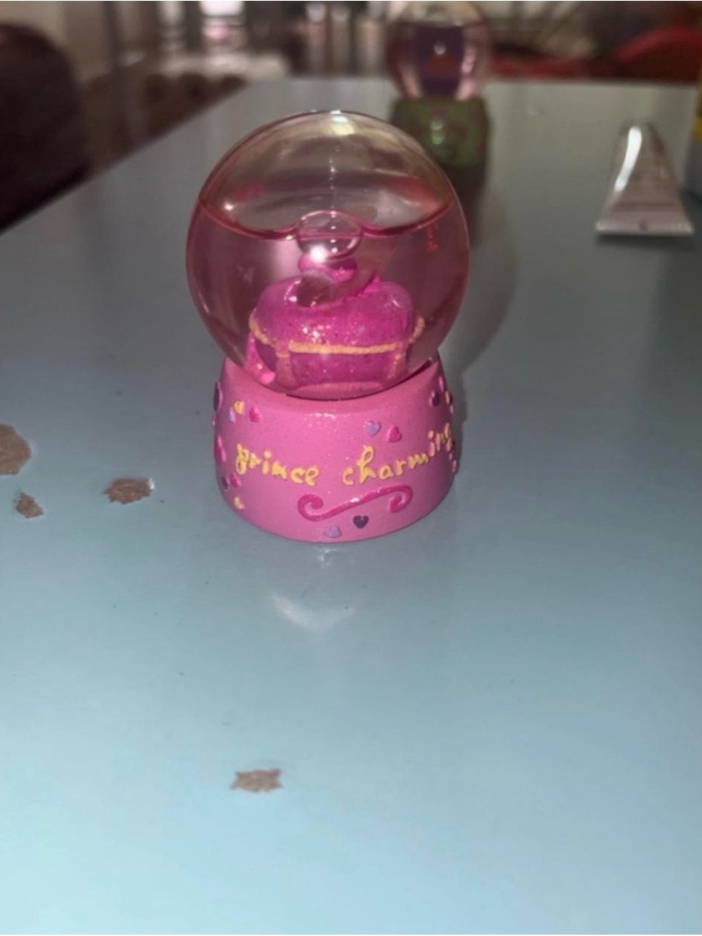 Vintage Y2K Claires Snow globe Prince Charming